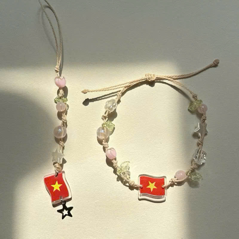 Vòng Tay Việt Nam Hồng Pastel Vibes
