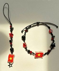 Vòng Tay Việt Nam Đen Đỏ Vibes